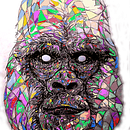 Gorilla Yun. Creativit, Concept Art, Digital Design, Graphic Design, Artistic Drawing, and Character Design project by Yuet Yun Chin - 04.11.2021
