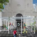 Atrio, Nuestra Señora de la Soledad, Ver. Mex 2018. Architecture, Architectural Illustration, and ArchVIZ project by Gildardo Jesús Hernández Zúñiga - 04.11.2021