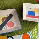 My project - Slab built "Bauhaus" small plates Ein Projekt aus dem Bereich Keramik von roxolana2012 - 11.04.2021