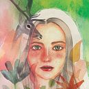 My project in Illustrated Portrait in Watercolor course. Animação 2D, Pintura Acrílica, e Pintura projeto de Pale Kyaw - 11.04.2021