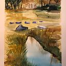 Meu projeto do curso: Paisagens naturais em aquarela. Ilustração tradicional, e Paisagismo projeto de Sofia Varge - 18.04.2021