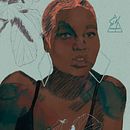 My project in Illustrated Portraits with Procreate course. Un proyecto de Ilustración digital de Shaquanda Mattox - 11.04.2021