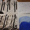 Mon projet du cours : Du débutant au dessinateur confirmé. Projekt z dziedziny Design, Trad, c, jna ilustracja, R, sunek ołówkiem,  R i sunek użytkownika Francine Francine Plouffe - 11.04.2021