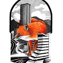 El Zorro kitsune . Traditional illustration, Fine Arts, Drawing, and Editorial Illustration project by fabian acero - 04.12.2021
