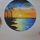 Proyecto #6 , Bello atardecer . Un proyecto de Dibujo artístico de Lizbeth Enamorado Hernandez - 12.04.2021