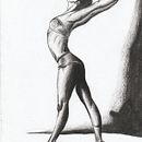 Bailarina en carboncillo . Un proyecto de Dibujo anatómico de Sofia Tista - 12.04.2021