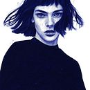 Gris. Een project van  Tekening,  Artistieke tekening,  Portrettekening, Realistische tekening, Traditionele illustratie y  Illustratie met inkt van Belén Diz Juncal - 12.04.2021