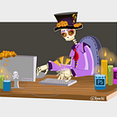 Día de muertos-diseñador gráfico.. Un proyecto de Ilustración tradicional e Ilustración digital de Leticia Hdz Guadarrama - 12.04.2021