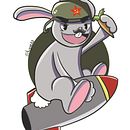Conejo comunista.. Un proyecto de Diseño de personajes, Ilustración tradicional e Ilustración digital de Leticia Hdz Guadarrama - 12.04.2021