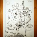 Al's moving castle . Ilustrație tradițională de Luigi Aprea - 04.05.2021