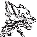 Simão Pires -  Moon fox with  skull . % Simão Pires tarafından hazırlanan Dijital Çizim projesi - 04.14.2021
