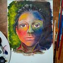 Autoportrait. Un proyecto de Pintura acrílica de Natalia Calutcaia - 05.02.2021
