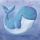 Blue Whale. Projekt z dziedziny Ilustracje dla dzieci użytkownika Pinar Ozkan - 14.04.2021