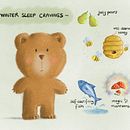 Craving Bear. Projekt z dziedziny Ilustracje dla dzieci użytkownika Pinar Ozkan - 14.04.2021