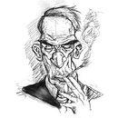 Mi Proyecto del curso: Retrato en caricatura con grafito . % Santiago Garro tarafından hazırlanan Dijital Çizim, Geleneksel illüstras, Ve on projesi - 04.12.2021