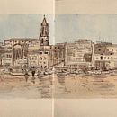 My project in Watercolor Travel Journal course. Un proyecto de Ilustración tradicional, Ilustración con tinta, Sketchbook y Pintura a la acuarela de Wayne Strong - 15.04.2021