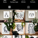 Artist's page - Ink drawings and fantasy maps. Un progetto di Disegno artistico, Disegno, Illustrazione con inchiostro e Disegno di ritratti di martina152 - 16.04.2021