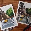Mi Proyecto del curso: Paisajes urbanos en acuarela. Fine Arts project by Inés Valls - 04.16.2021