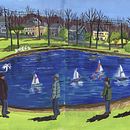 Sullivan's Pond, Dartmouth, Nova Scotia, Canada. Un progetto di Pittura acrilica di Trudy Fong - 16.04.2021