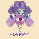 Happy (illustración animada en procreate con realidad aumentada). Projekt z dziedziny  Animacja, Animacje 2D,  R, sunek, R, sunek c, frow, Trad, c, jna ilustracja, Ilustracja c i frowa użytkownika Daniela Carrasco Cursach - 16.04.2021