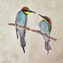My project in Artistic Watercolor Techniques for Illustrating Birds course. Pintura em aquarela projeto de Ellie Page - 17.04.2021