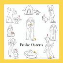 Happy Easter. Un projet de Conception de personnages, Illustration jeunesse, Illustration numérique et Illustration traditionnelle de Katja Roncevic - 10.03.2021