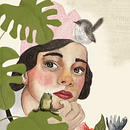Retraro ilustrado en acuarela: La princesa y la rana.. Projekt z dziedziny Portret, Trad, c, jna ilustracja, Ilustracja c, frowa i Ilustracje dla dzieci użytkownika Goretti Asla - 17.04.2021
