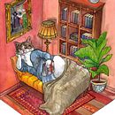 Gatita desafiante. Un progetto di Illustrazione tradizionale e Pittura ad acquerello di Diana Gonzalez Tapia - 18.04.2021