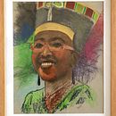 Nefertiti. Een project van Schilderij y  Portrettekening van Samuel Ntim - 18.04.2021