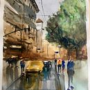 Las primeras hojas del cuaderno uno de viaje. Traditional illustration project by jlveredas - 04.18.2021