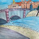 Be Part of It . Ilustrație arhitecturală, Ilustrație tradițională, Arhitectură peisagistică, Caiet de schițe, Schițe și Pictură în acuarelă de Mina Abbasi Dinani - 04.18.2021