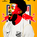 Red Bull Bragantino - Claudinho . Desen de portret de robsonbotari - 04.19.2021
