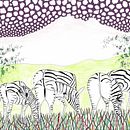 Burchell Zebra, Pen and Ink on Paper. Projekt z dziedziny  R i sunek użytkownika Alan Satterlee - 19.04.2019