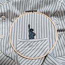 Liberty Statue on shirt Ein Projekt aus dem Bereich Stickerei von Emanuela Di Natale - 19.04.2021