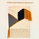 My project in Introduction to Frame Loom Tapestry course. Un progetto di Fiber Art di Anna Szanto - 19.04.2021
