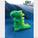 Needle felted dinosaur. Fiber Arts project by Ama Warnock - 04.19.2021