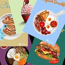 Illustracion Comida. Editorial Illustration, and Traditional illustration project by adelacreative - 10.21.2020