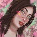 Danni. Esboçado, Criatividade, Desenho artístico, Desenho de retrato, Desenho digital, Design e Ilustração tradicional projeto de Nathalia Pérez - 21.04.2021