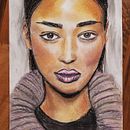 Mon projet du cours : Portrait réaliste à la craie pastel . % Amy Aboud tarafından hazırlanan Geleneksel illüstras, Ve on projesi - 04.18.2021