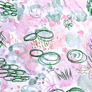 Mixed media Pink&Green. Creativit, Photomontage, Pattern Design, Painting, and Watercolor Painting project by Florencia Giossa - 03.16.2021