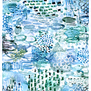 Mixed media - Green&Blue. Creativit, Photomontage, Traditional illustration, Pattern Design, Painting, Watercolor Painting, Acr, and lic Painting project by Florencia Giossa - 03.20.2021