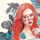 Flower Bliss. Traditional illustration, Painting, Portrait Drawing, and Sketching project by Stefanny Angie - 03.18.2021