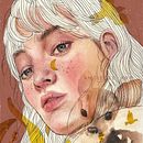 Deer Me. Digital Painting, Fine Arts, Traditional illustration, Painting, and Watercolor Painting project by Stefanny Angie - 04.18.2021