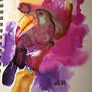 Animals. Desenho artístico, Criatividade, e Pintura em aquarela projeto de Amelia Cazorla - 24.04.2021