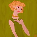The Great Gatsby: Character Illustration. Character Design, Digital Illustration, and Traditional illustration project by Maria Cristina Iliescu - 04.24.2021