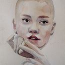 My project in Watercolor Portrait from a Photo course. Watercolor Painting project by Anna Lignar - 04.25.2021