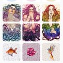 Portfolio de ilustración en Instagram. Un proyecto de Ilustración tradicional, Pattern Design e Instagram de PlastikQueen - 12.03.2021