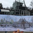My project in Urban Sketching: Express Your World in a New Perspective course. Een project van Traditionele illustratie, Schilderij,  Schetsen, Stor, telling y Sketchbook van Maria Maksakova - 25.04.2021