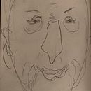 portrait of Pierre Soulges. Een project van Traditionele illustratie van aleksandra_swierk - 26.04.2021
