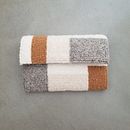 Muted Tones Punch Needle Clutch. Accessor, Design, Embroider, and Fiber Arts project by Micah Clasper-Torch - 04.27.2021